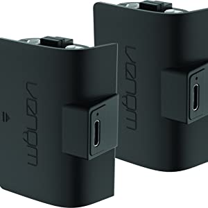 Venom Twin Charging Dock with 2 x Rechargeable Battery Packs - Black