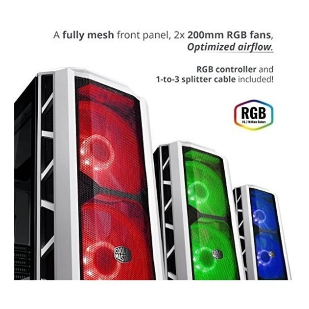 Gabinete COOLER MASTER MasterCase MCM-H500P-WGNN-S00 blanco - imagen 2