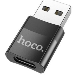 HOCO UA17 ADAPTADOR USB-A A USB-C BLACK