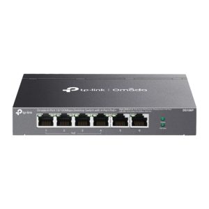 Switch Omada DS106P | 6 puertos 10/100 Mbps, PoE+ 4 Puertos