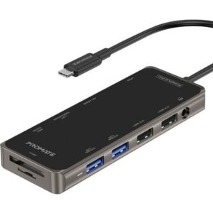 PROMATE PRIMEHUB-PRO HUB C 4USB/HDMI/LAN/SD/VGA/AUX/PD/100W