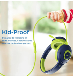 PROMATE CODDY.EMR HEADPHONES P/NIÑOS BT AZUL/VERDE