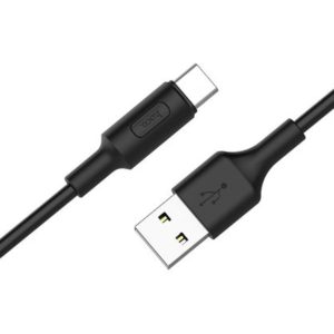 HOCO X25 CABLE SOARER USB-A A USB-C BLACK 1M