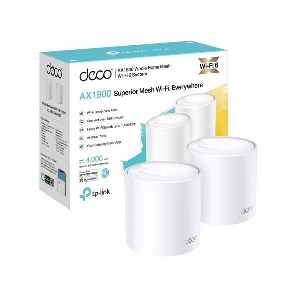 Imagen de Access Point TP-LINK Deco X20 (Pack x2) | AX1800, WiFi 6, Mesh