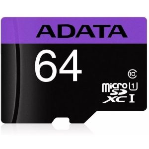 ADATA MICRO SDHC PREMIER 64GB C/ADAP CLASE 10 AUSDX64GUICL10