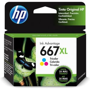 HP 3YM80AL (667) XL TRICOLOR 60/75/2375/2775/4175 330 COPIAS
