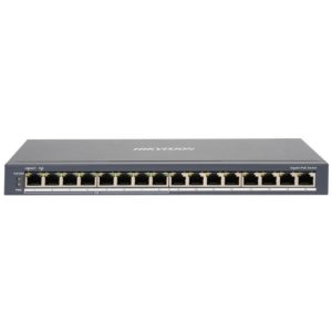 Switch PoE Hikvision 16 puertos gigabit 110W
