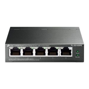 Switch TP-LINK TL-SG105PE | 5 Puertos Gigabit (4 Puertos PoE 802.3af / at PoE +)