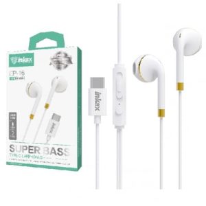 Auriculares Inkax tipo-C blancos