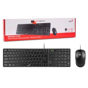 Combo teclado y mouse Genius SlimStar C126 USB