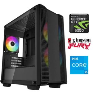 Equipo Gamer Core i5 12400F, 16GB, SSD 480 GB, RTX 3050 6GB