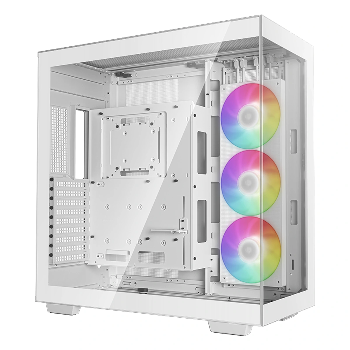 DeepCool CH780 WH blanco - vista frontal y lateral