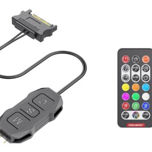 Controlador ARGB Coolmoon con control remoto