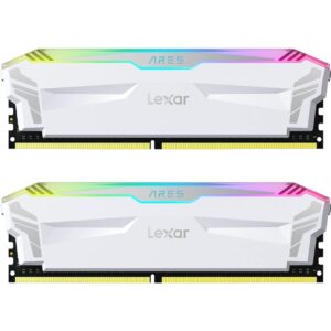 Memoria DDR4 Lexar ARES 16Gb (2x8Gb) 3866MHz RGB blanca DIMM