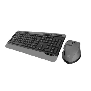 Combo Teclado y Mouse Klip Xtreme KBK-520 Inalambrico 2.4 GHz ESP Negro/Gris