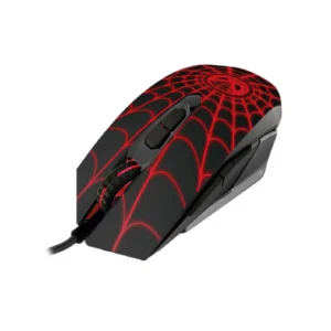 Mouse Gamer XTECH XTM-M520SM USB Marvel Spider-Man Negro/Rojo