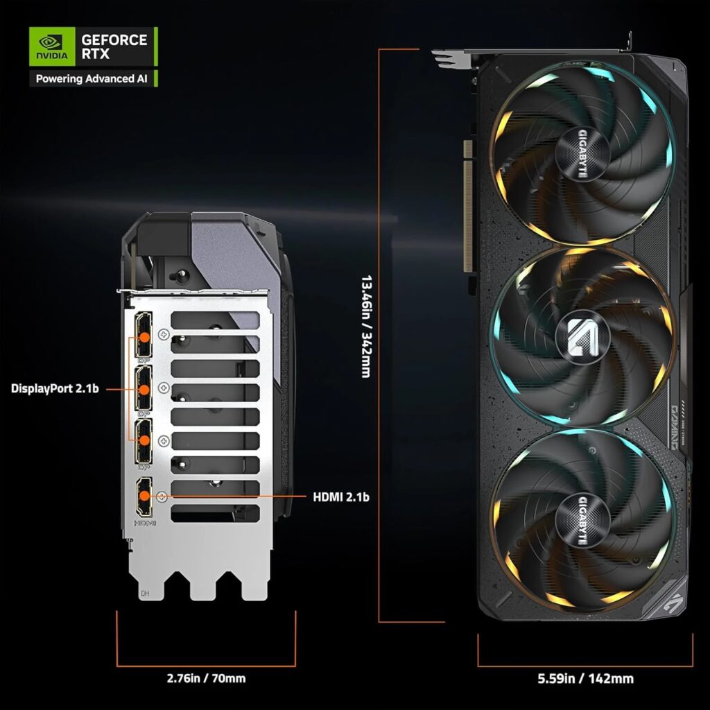 Tarjeta de Video GIGABYTE RTX 5080 16Gb GAMING OC - imagen 7