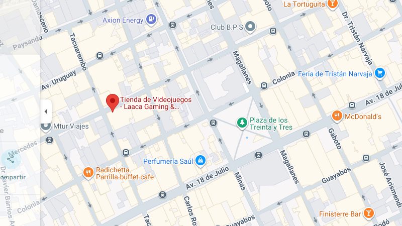 Ubicacion de Laaca en Google Maps