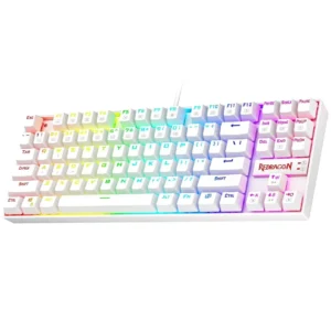 Teclado mecánico Redragon K552 Kumara 2 Rainbow blanco español