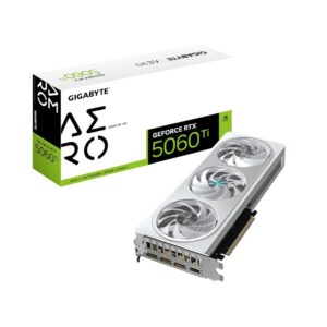 Tarjeta de Video GIGABYTE RTX 5060 Ti 8Gb AERO OC blanca