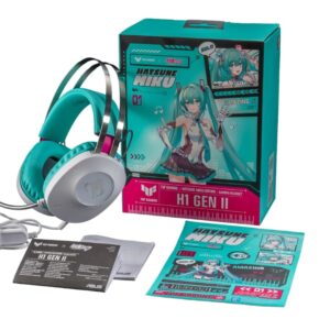 Auricular ASUS TUF H1 Gen II Hatsune Miku Edition 7.1 virtual sound