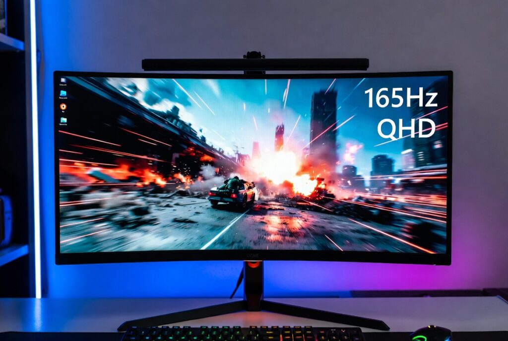 monitores gamer de 165 mhz