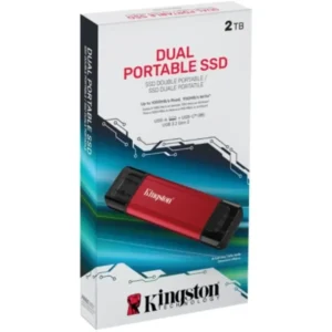 Disco SSD Externo Kingston Dual Portable 2Tb USB-A/USB-C 3.2