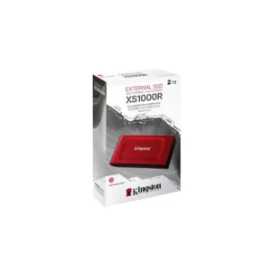 Disco SSD Externo Kingston XS1000R 2Tb USB 3.2 rojo