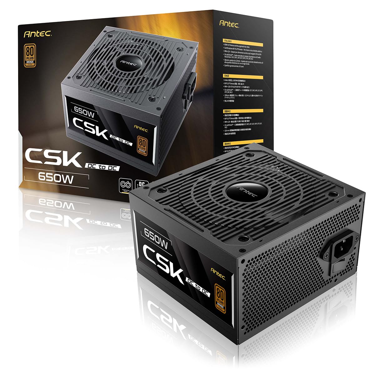 Fuente ANTEC CSK650DC 650W 80 Plus Bronce - imagen 2
