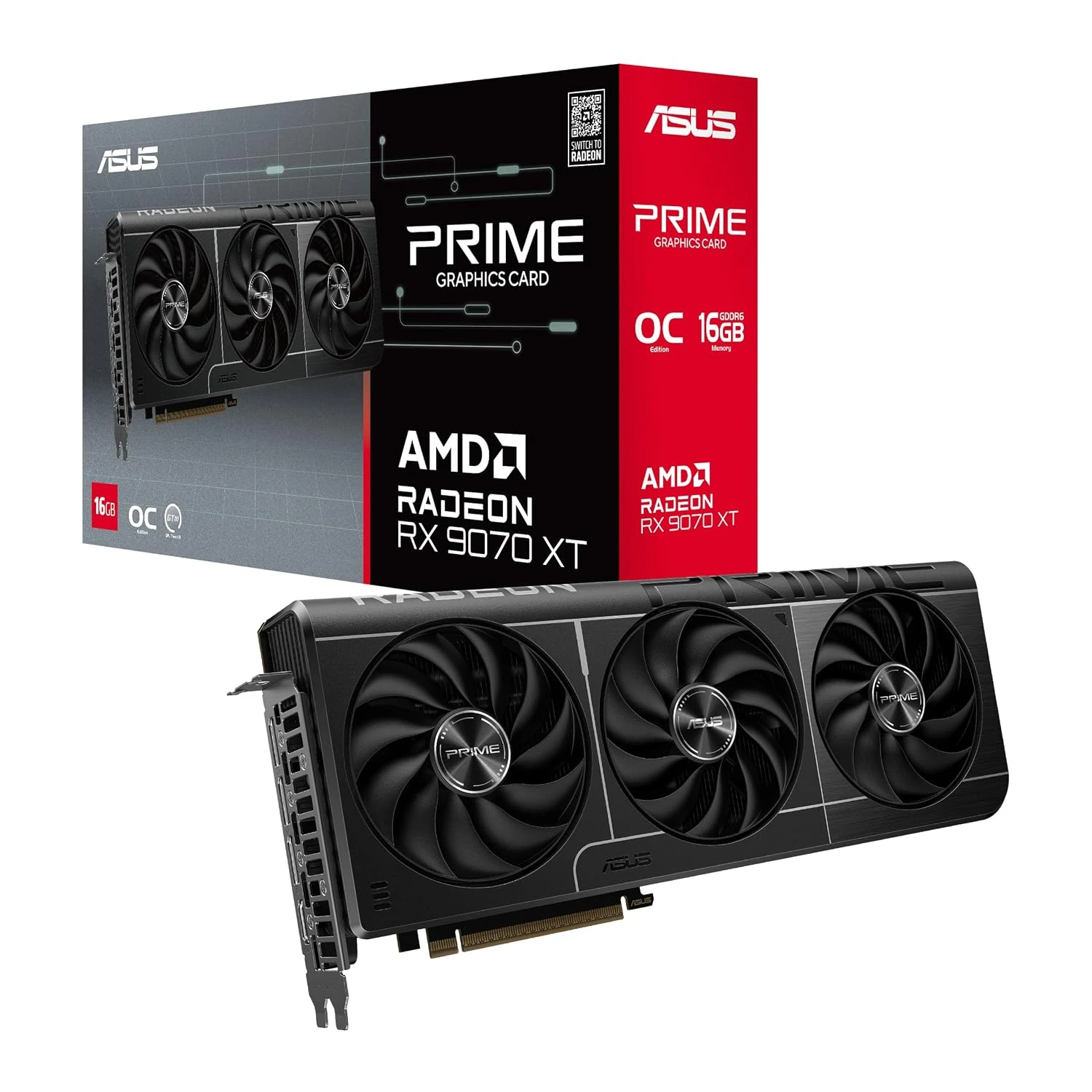 Tarjeta de video Asus Prime RX 9070 XT 16GB OC - imagen 2