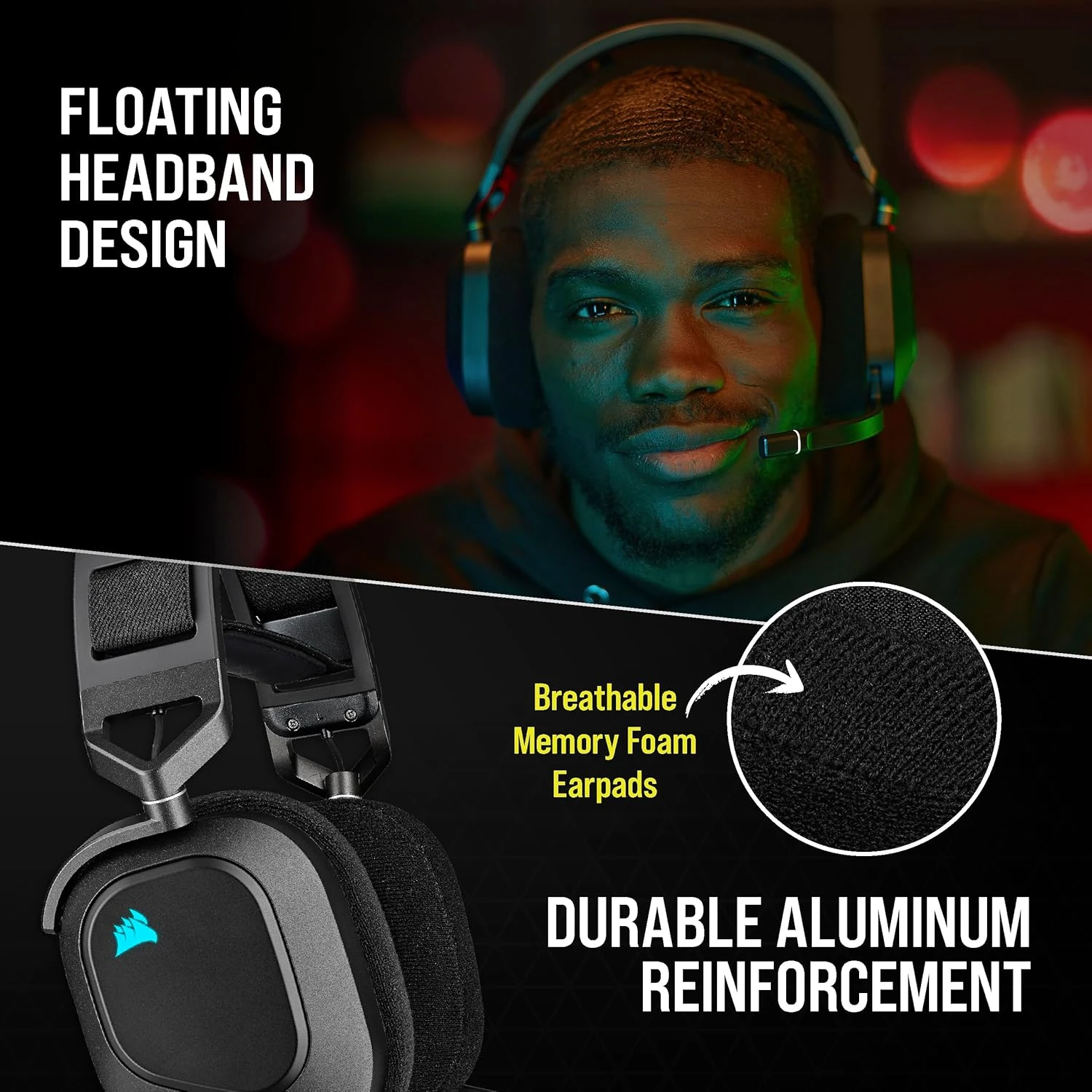 Auricular inalámbrico Corsair HS80 RGB - imagen 5
