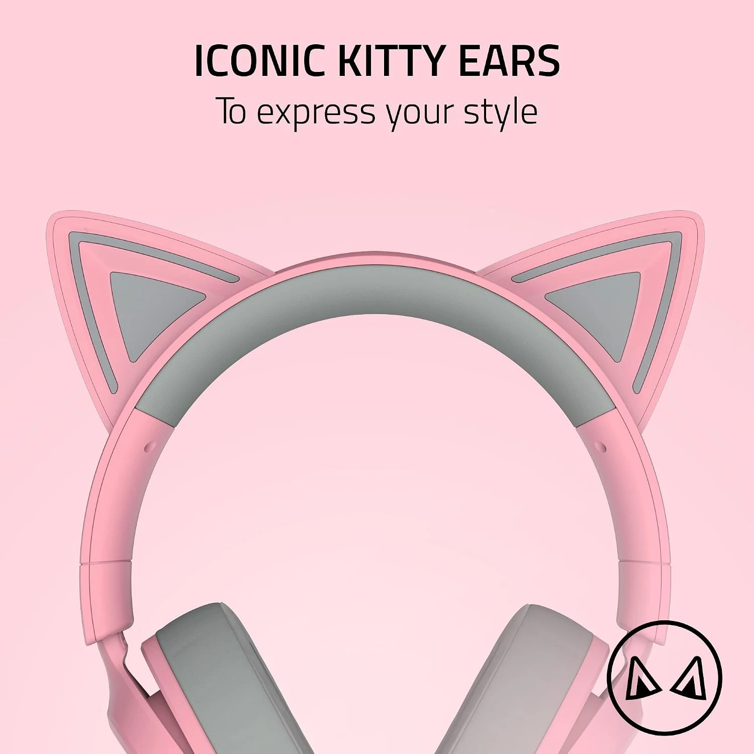 Auricular Razer Kraken Kitty V3 X rosado - imagen 3