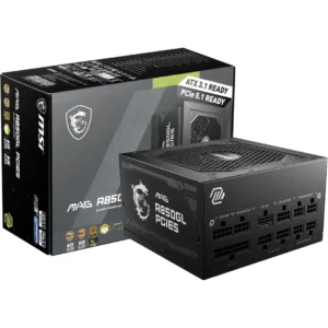 Fuente MSI MAG A850GL PCIE5 850W 80 Plus Gold ATX 3.1 Modular