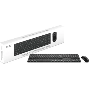 Combo MSI Teclado y Mouse Inalambrico Recargable Espanol