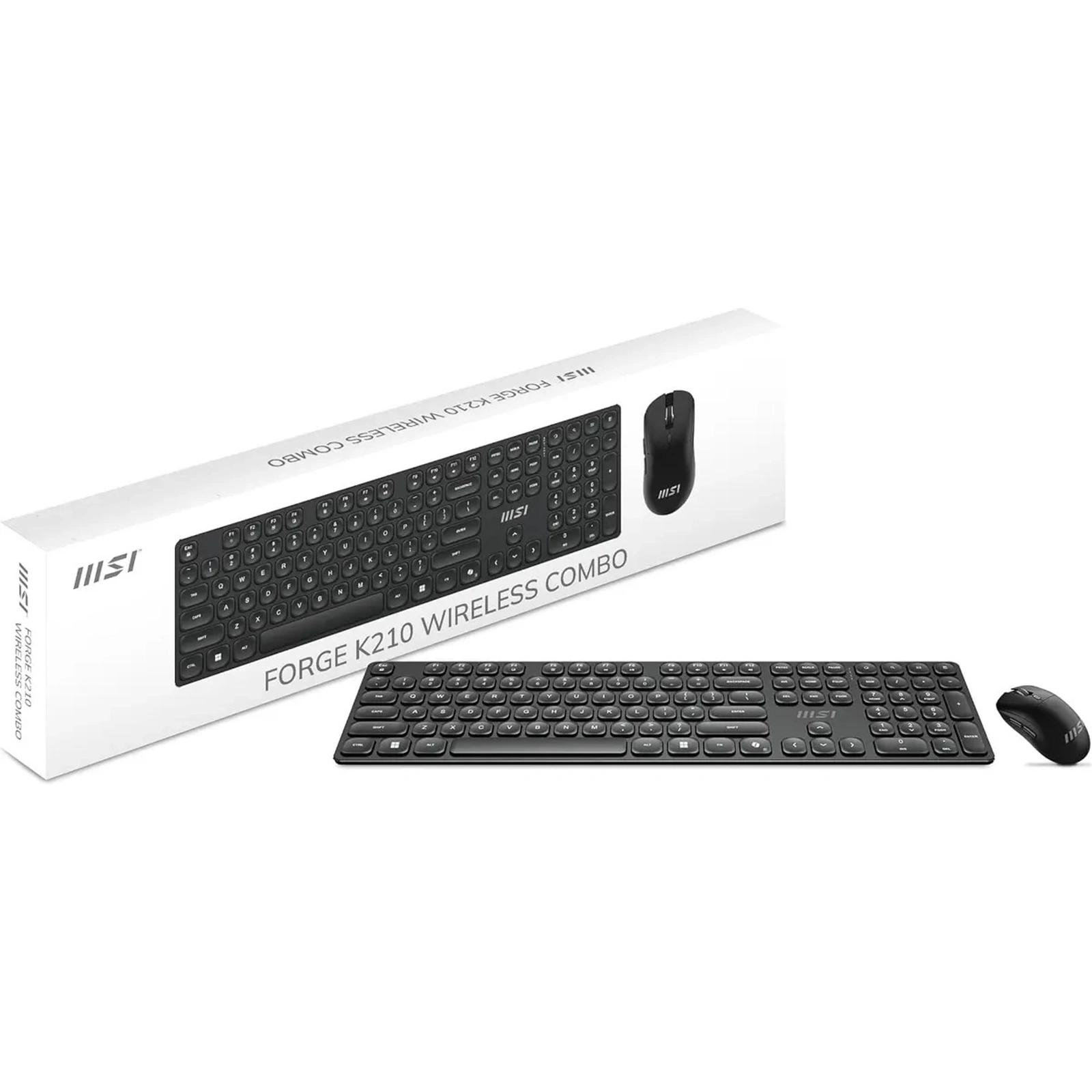 Combo MSI Teclado y Mouse Inalambrico Recargable Espanol