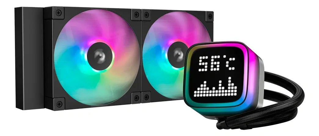 Water Cooling DeepCool LP240 240mm LCD ARGB - imagen 2