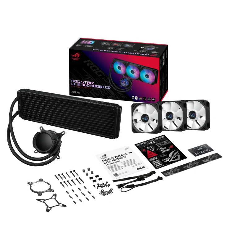 Water Cooling ASUS ROG Strix LC III 360mm ARGB LCD - imagen 3
