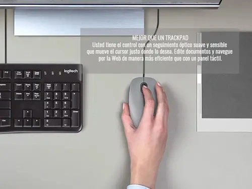 Mouse Logitech M110 Silent plateado - imagen 4