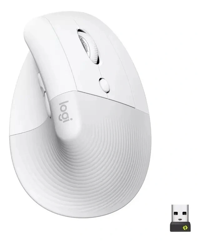 Mouse Inalambrico Logitech Lift Vertical Ergonomico blanco - imagen 4