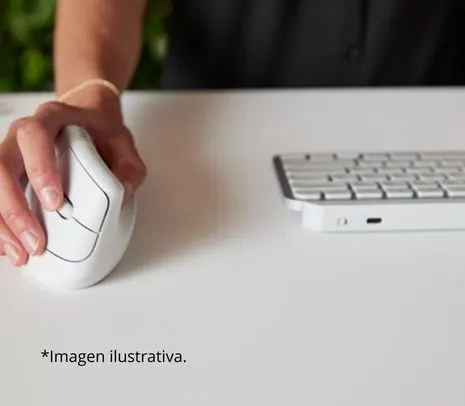 Mouse Inalambrico Logitech Lift Vertical Ergonomico blanco - imagen 3