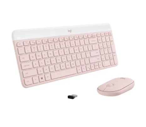 Combo Logitech MK470 Teclado y Mouse Inalambrico rosa - imagen 3