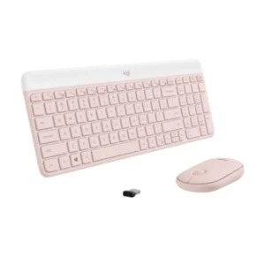 Combo Logitech MK470 Teclado y Mouse Inalambrico rosa