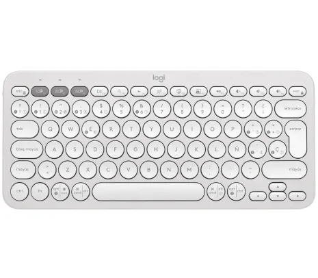 Teclado Inalambrico Logitech K380S Pebble Keys 2 blanco - imagen 2