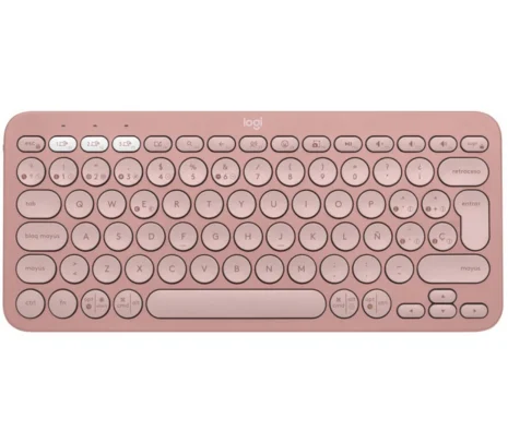 Teclado Inalambrico Logitech K380S Pebble Keys 2 rosa - imagen 2