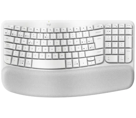 Teclado Inalambrico Logitech Wave Keys Ergonomico blanco - imagen 2