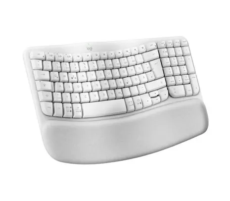 Teclado Inalambrico Logitech Wave Keys Ergonomico blanco - imagen 3
