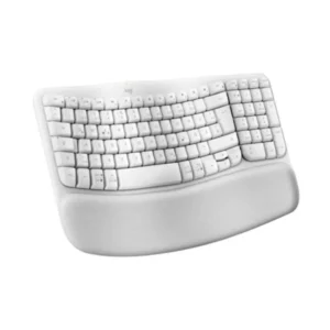 Teclado Inalambrico Logitech Wave Keys Ergonomico blanco