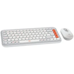 Combo Logitech POP Icon Teclado y Mouse Bluetooth blanco