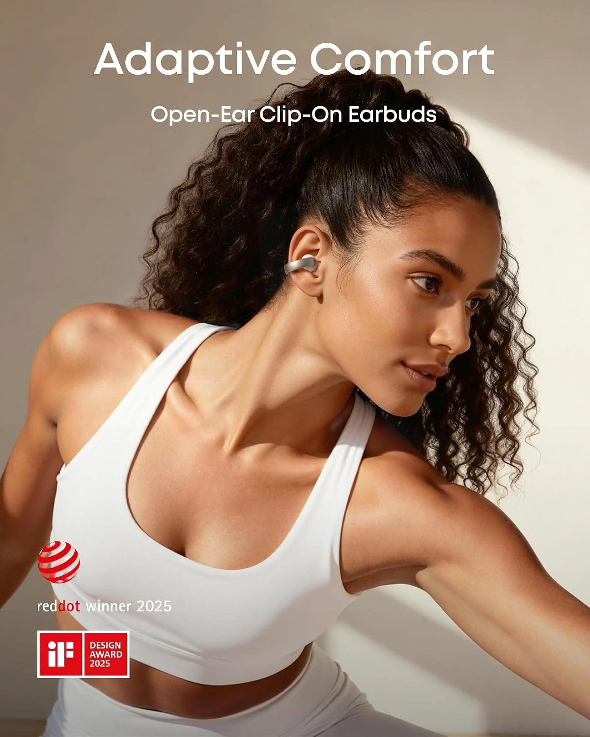 Auricular Open-Ear Soundcore AeroClip Bluetooth blanco - imagen 4