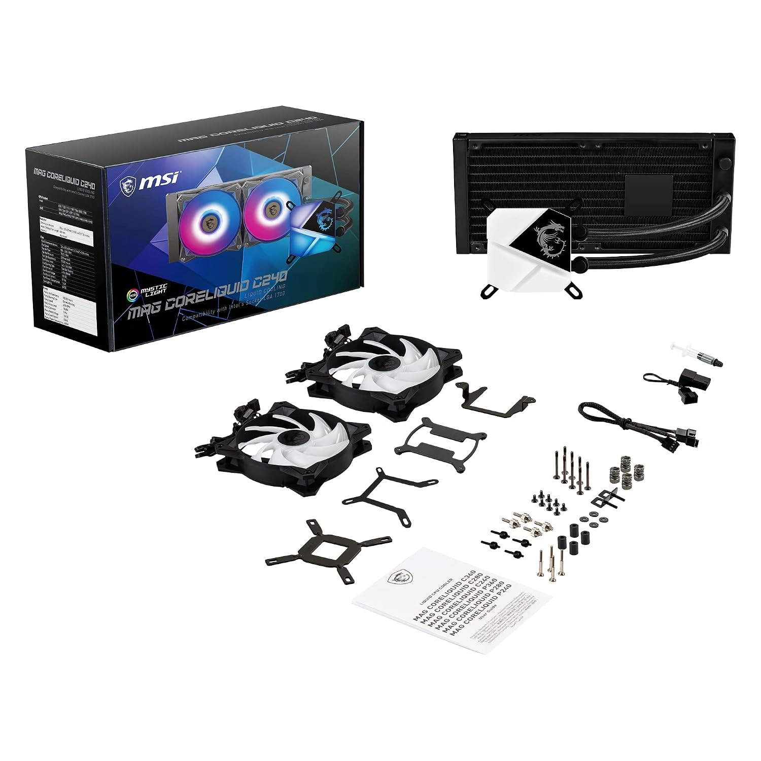 Water Cooling MSI MAG CoreLiquid 240 240mm ARGB - imagen 2